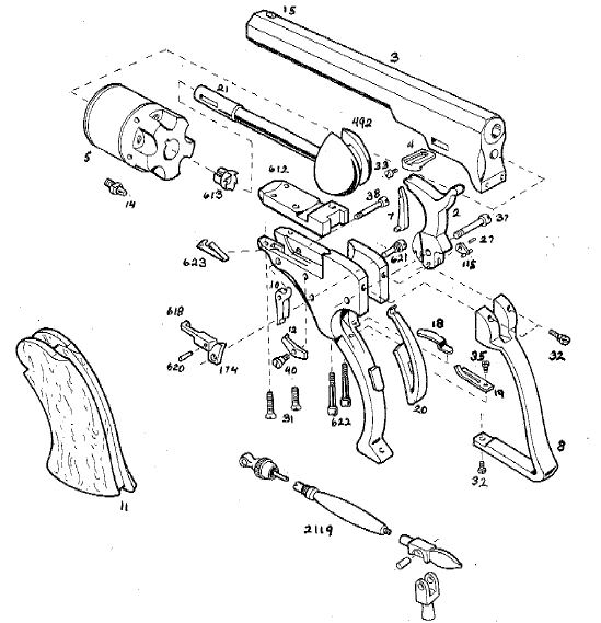 Colt 45 Revolver Drawing at GetDrawings | Free download