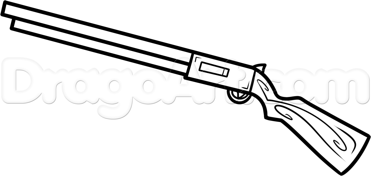 1476x702 Simple Gun Drawing