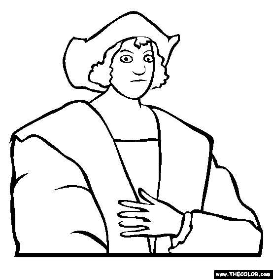 554x565 Columbus Day Online Coloring Pages Page 1