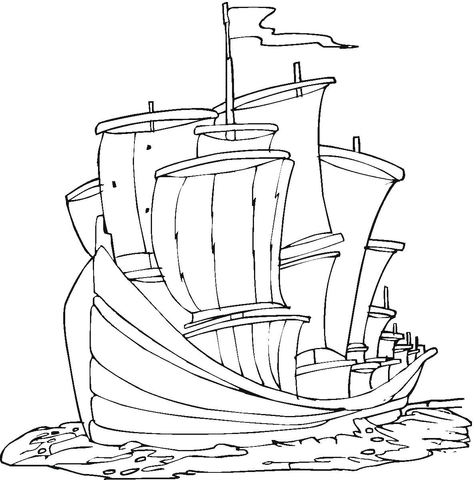 474x480 Columbus Regatta Coloring Page Free Printable Coloring Pages