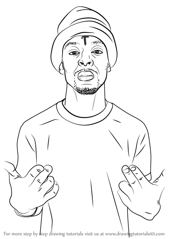 566x800 Learn How To Draw 21 Savage (Rappers) Step By Step Drawing Tutorials