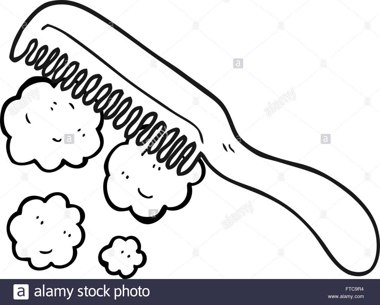 1300x1045 Freehand Drawn Black And White Cartoon Comb Stock Vector Art