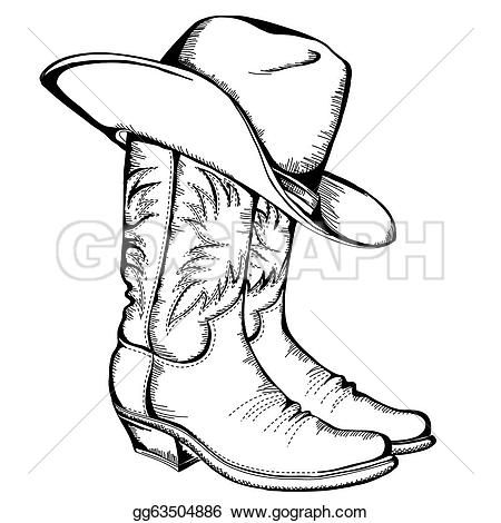 450x470 The Best Cowboy Boots Drawing Ideas On Cowboy Hat