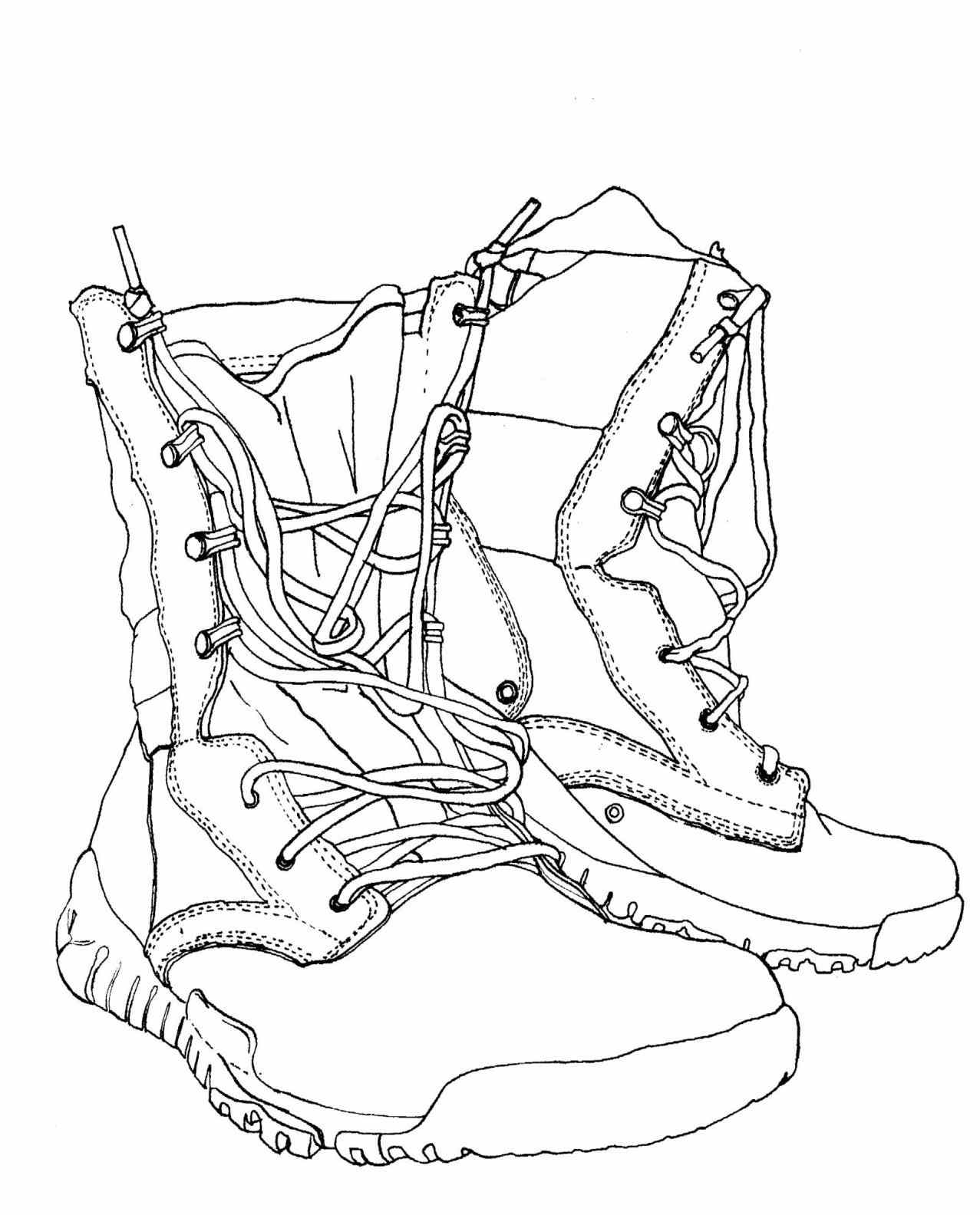 1277x1584 Nike Military Combat Boots Drawing Ucspecialud Field Boot Dirty