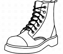 210x180 Work Boots Clipart
