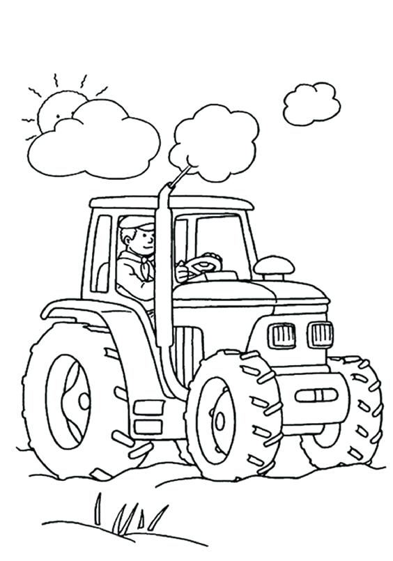 564x805 Great John Deere Tractor Coloring Page Image Free Download Pages
