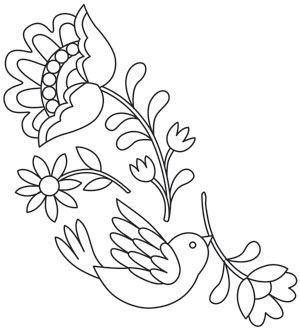 300x332 Stitch Thisar Lovely Mexican Folk Art Inspired Design Individually