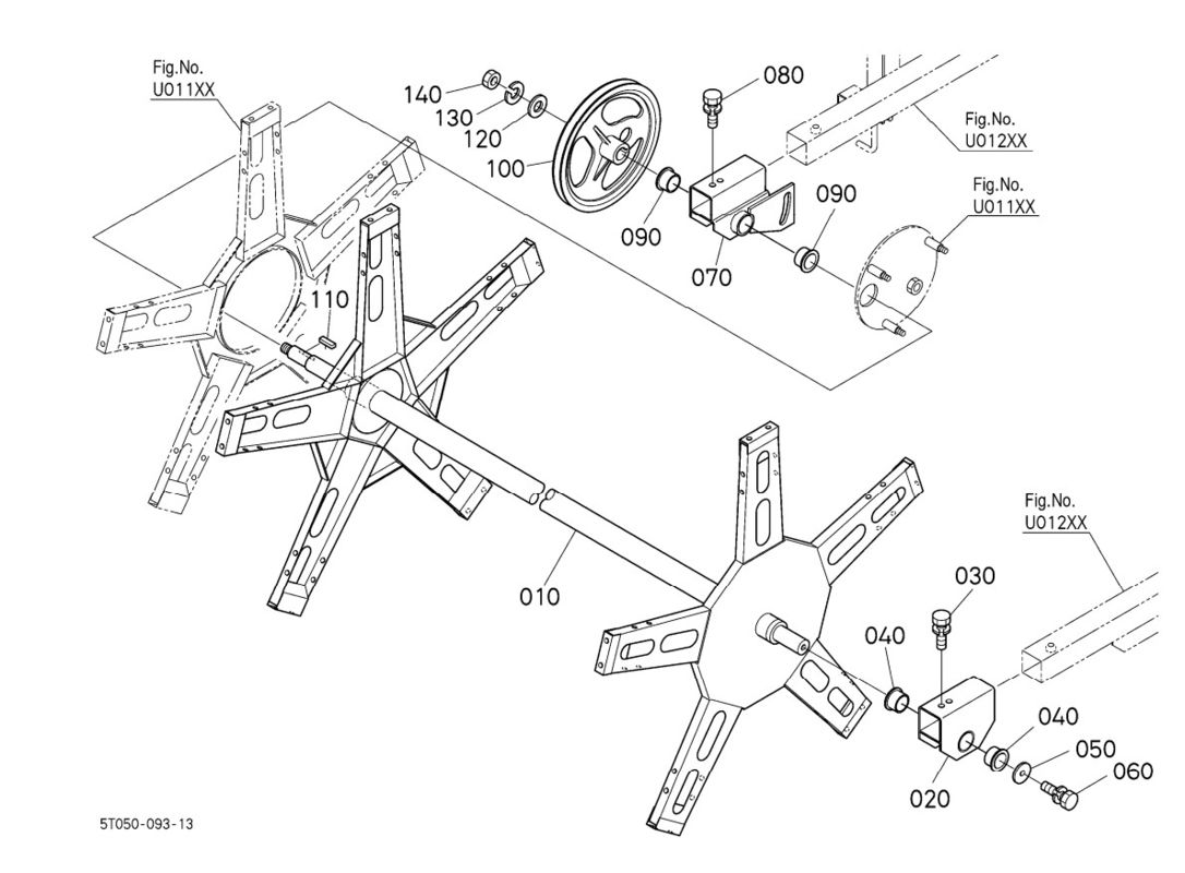 1086x800 Dc 60 Dc 70 V Belt Pulleys 5t051 5535 0 , Farm Equipment Parts
