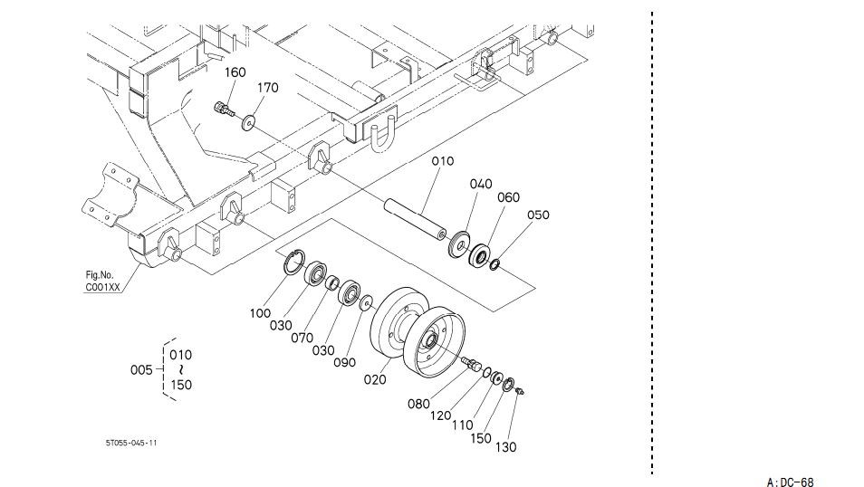 954x538 Dc 68g Kubota Combine Harvester Farm Machinery Parts Ptrack Roller