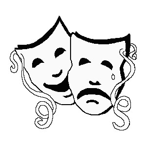 Comedy And Tragedy Masks Drawing at GetDrawings | Free download