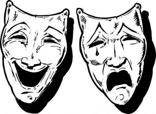 Comedy And Tragedy Masks Drawing at GetDrawings | Free download