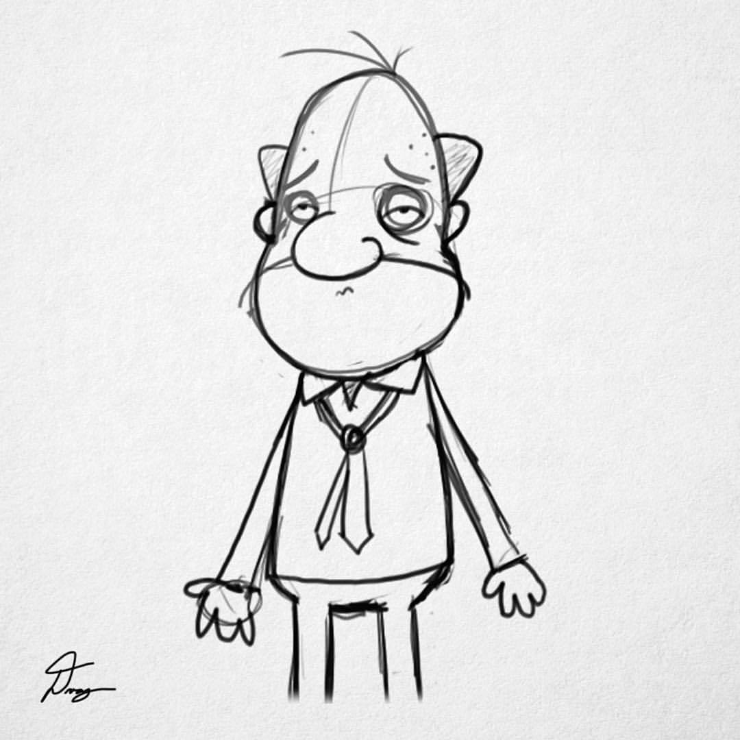 1080x1080 Doogtoons Character Design Sketch From Dirty
