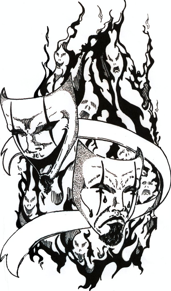 600x1020 Comedy And Tragedy By Garysnowden