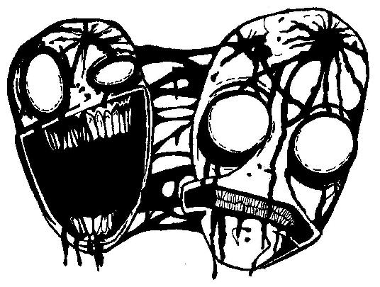 536x405 Comedy And Tragedy By Paper0umbrella