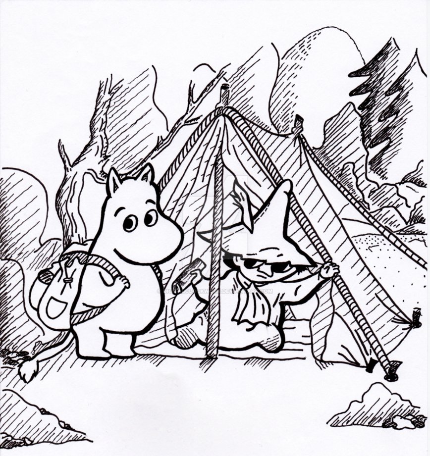 868x921 Comet In Moominland Film Moomin And Snufkin By Digitalclockwork