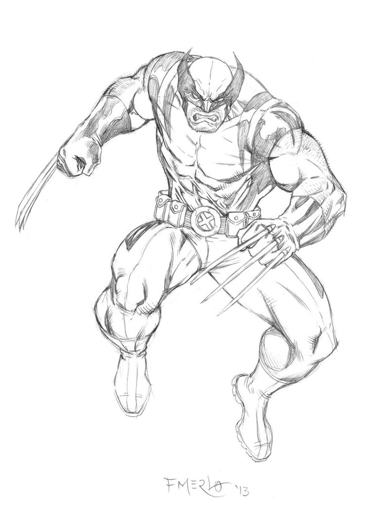 760x1052 Wolverine Sketch By Fernandomerlo