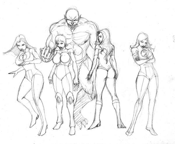 600x492 Some Girls From Invincible Comic Book By Greg Martin