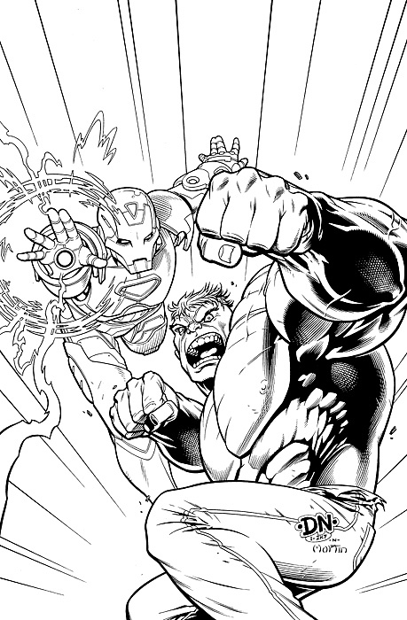 459x700 Marvel Free Comic Book Day 2007 Drawing By David Nakayama