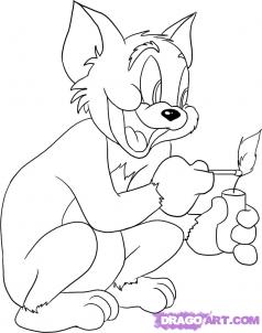 238x302 How To Draw Tom And Jerry Cartoon Characters Drawing Tutorials