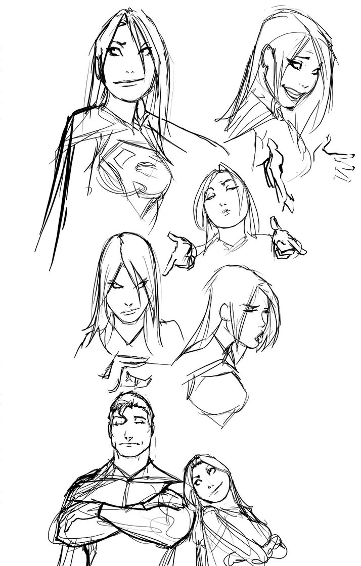 714x1120 Just Some Random Comic Character Doodles By Nebezial