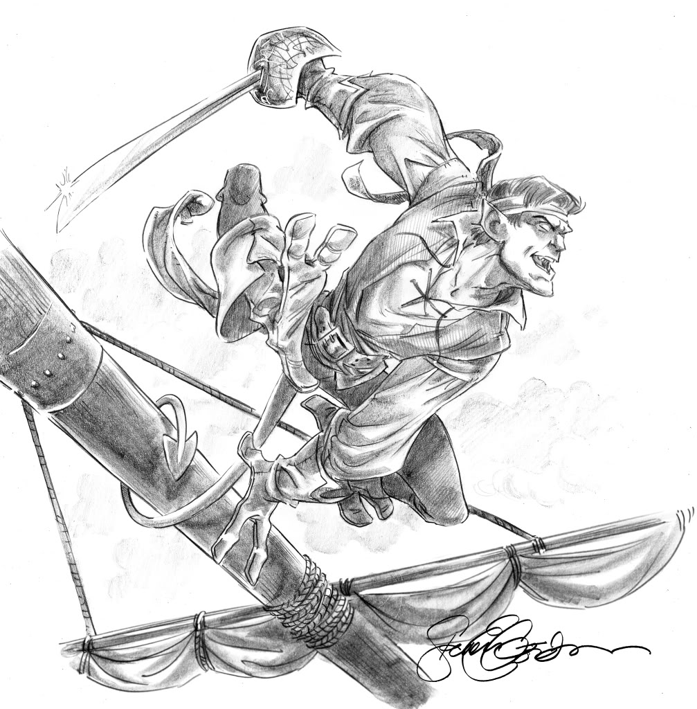 1007x1024 Drawn Pirate Comic