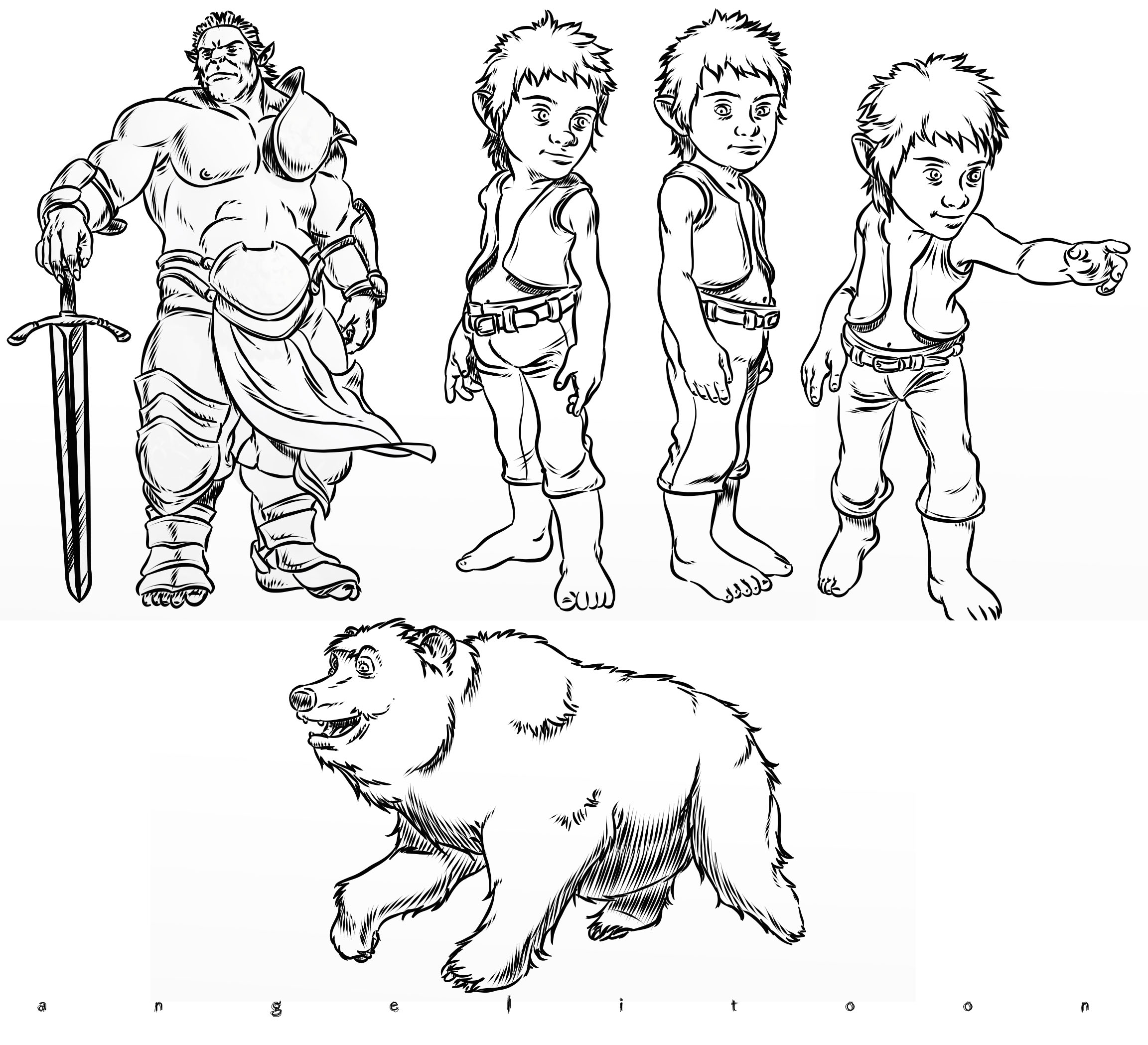 2304x2097 Comic Style Drawings 2 By Angelitoon