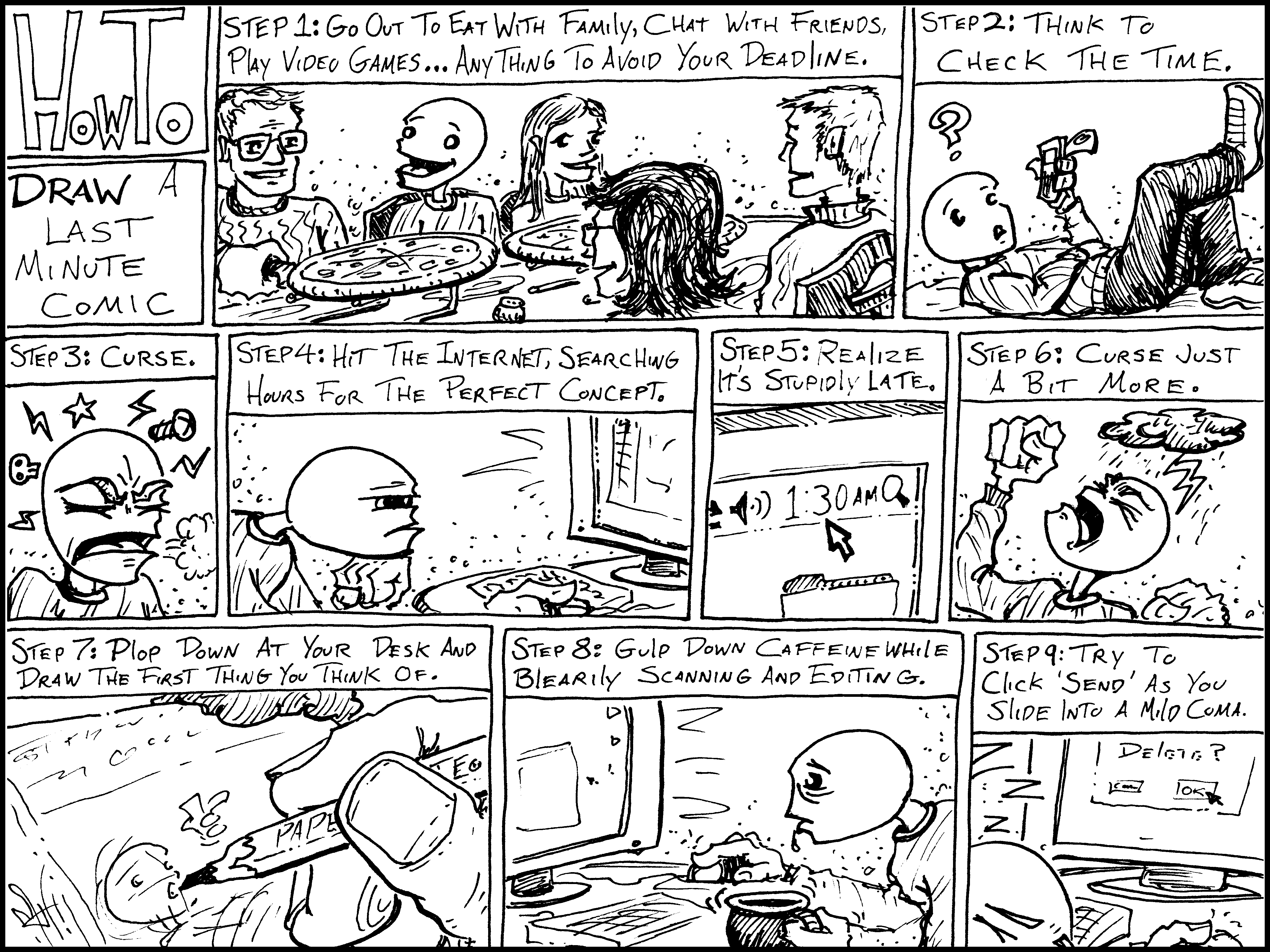 4800x3600 How To Draw A Last Minute Comic Inanimate Shorts