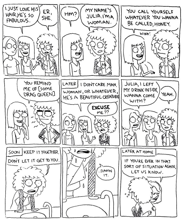 700x851 Transgender Artist Illustrates Her Gender Transition