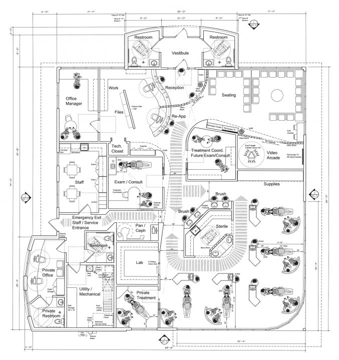 677x719 Uncategorized Office Building Design Plan Wonderful Within