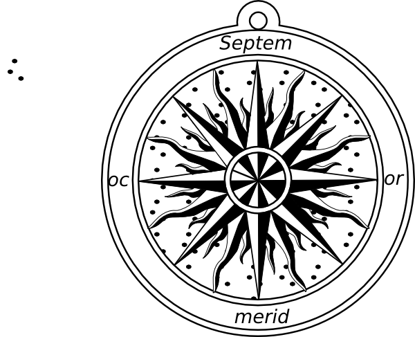 600x487 Compass Rose Clip Art