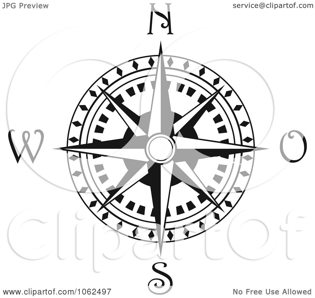 1080x1024 Clipart Compass Rose In Black And White 3