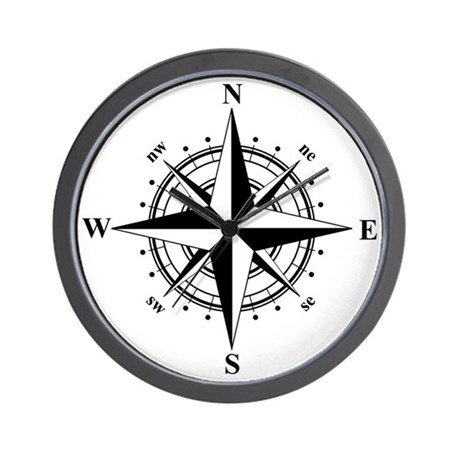 460x460 Compass Clocks Compass Wall Clocks Large, Modern, Kitchen Clocks