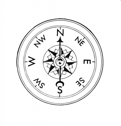 480x500 Compass Coloring Pages