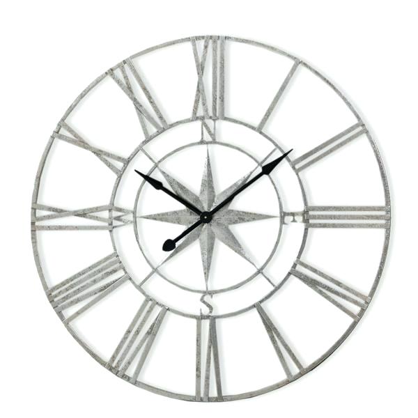 600x600 Skeleton Wall Clocks Large White Skeleton Wall Clock Large Silver