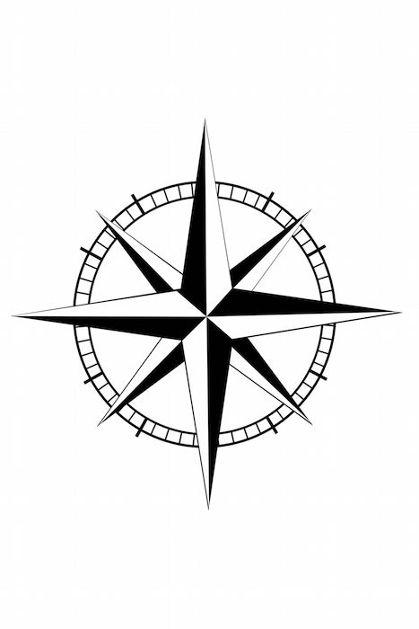 467x700 Compass Tattoo Meaning