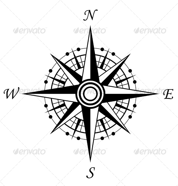 590x615 Collection Of Nautical Compass Tattoo Drawing