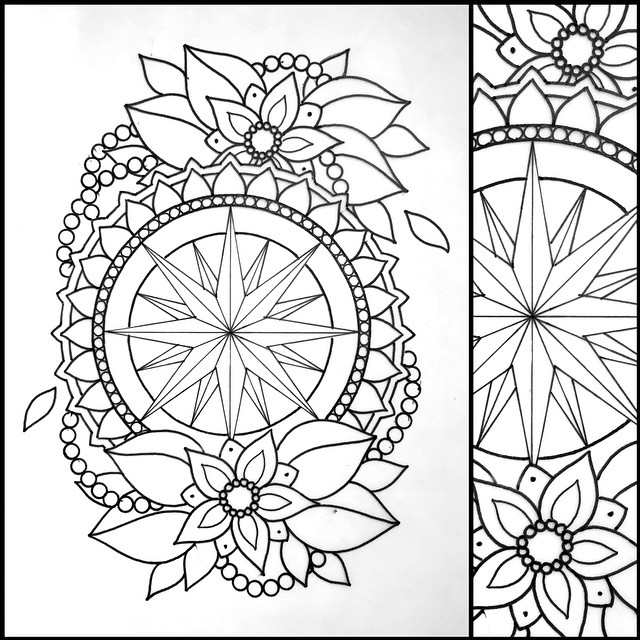 640x640 Compass Ink Mandala On Instagram