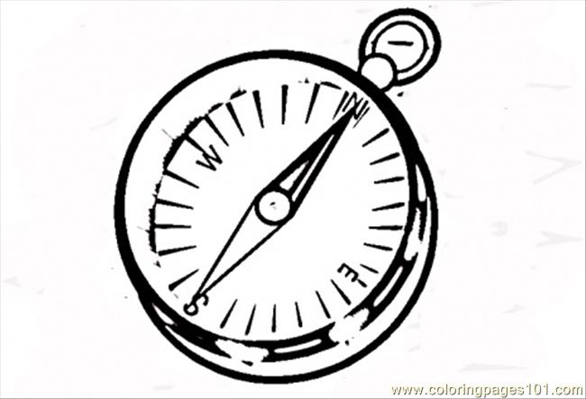 650x443 Compass Coloring Pages Compass Coloring Page Free North South