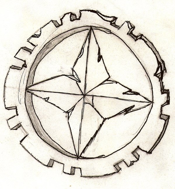 600x649 Fancy Compass Rose By Dynamoa