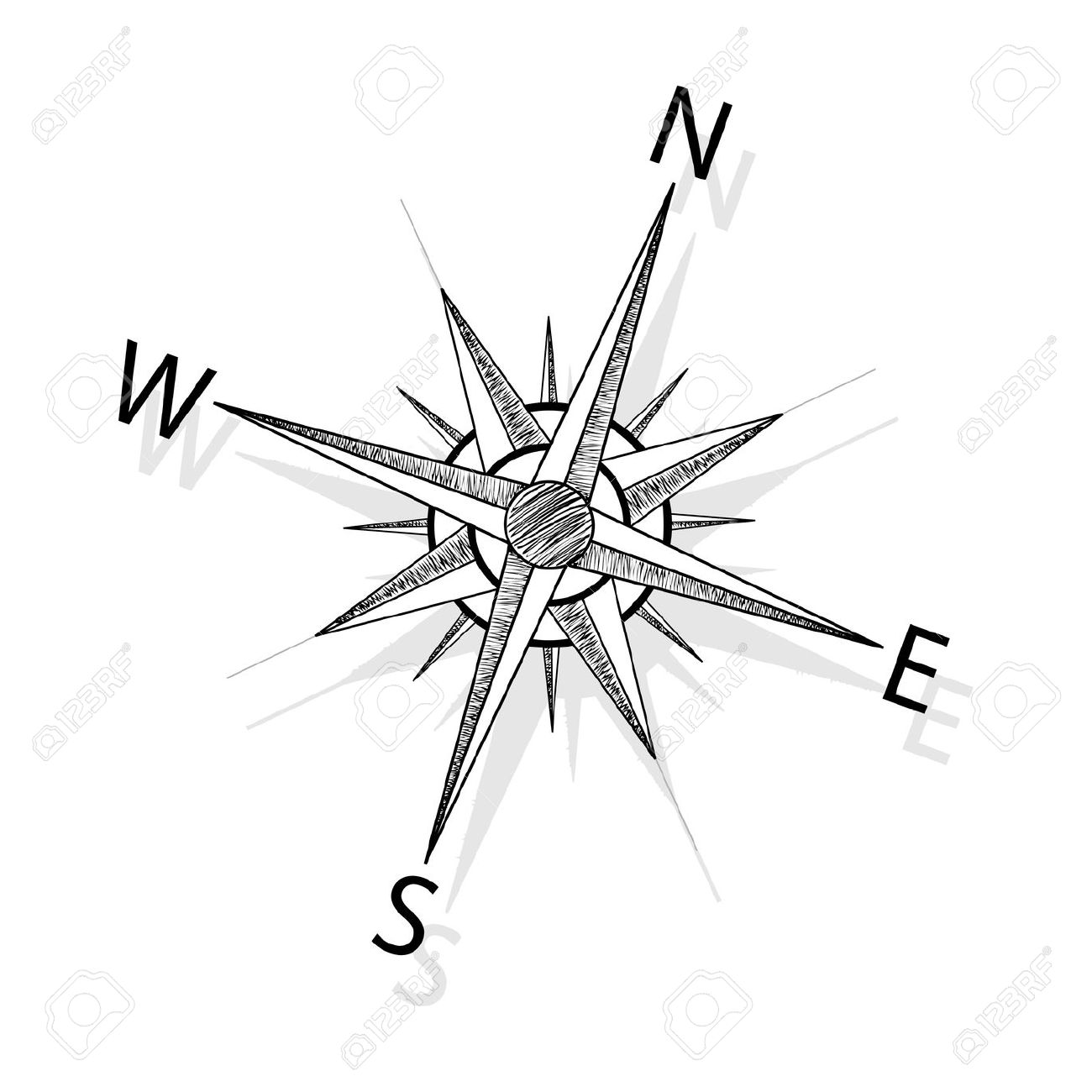 1300x1300 Images For Gt Compass Rose Drawing Inspiration