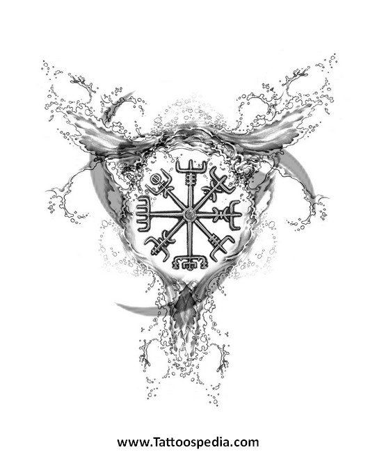 542x650 Compass Tattoo Art 5