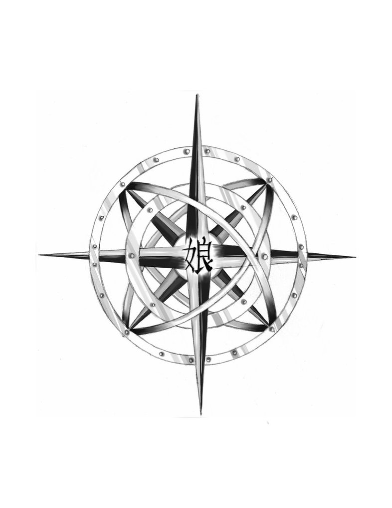 786x1017 Compass Tattoo Design By Pearldragon145