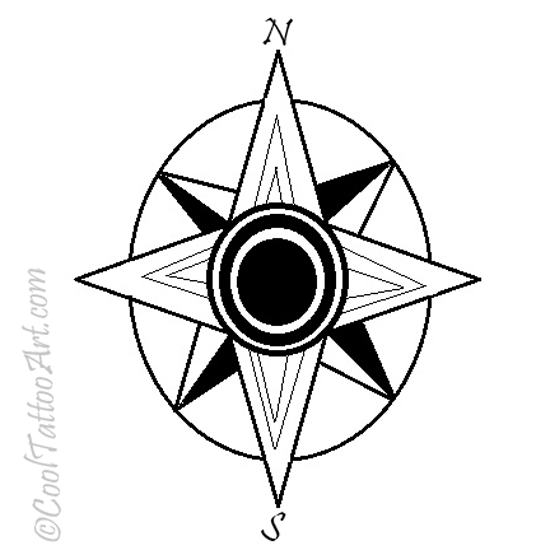 550x550 Compass Tattoos Art Designs Cooltattooarts