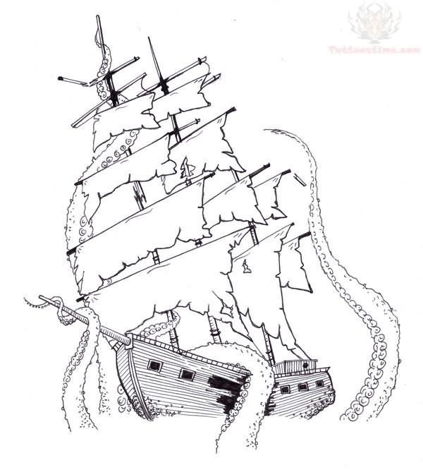 600x666 Collection Of Pirate Ship Compass Tattoo Design