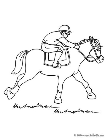 364x470 Horse Competition Coloring Pages