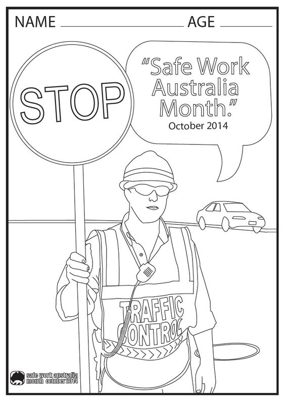 564x800 Rural Safety Colouring In Competition Safe Work Month Australia