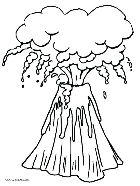 550x733 Volcano Coloring Pages 71 In Addition To Magma Of Erupting Volcano