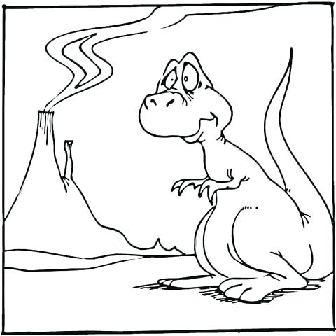 480x480 Volcano Coloring Pages Also Volcano Coloring Page Dinosaur