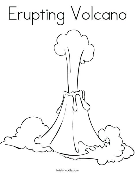 468x605 Volcano Coloring Volcano Coloring Pages To Print V Is For Volcano