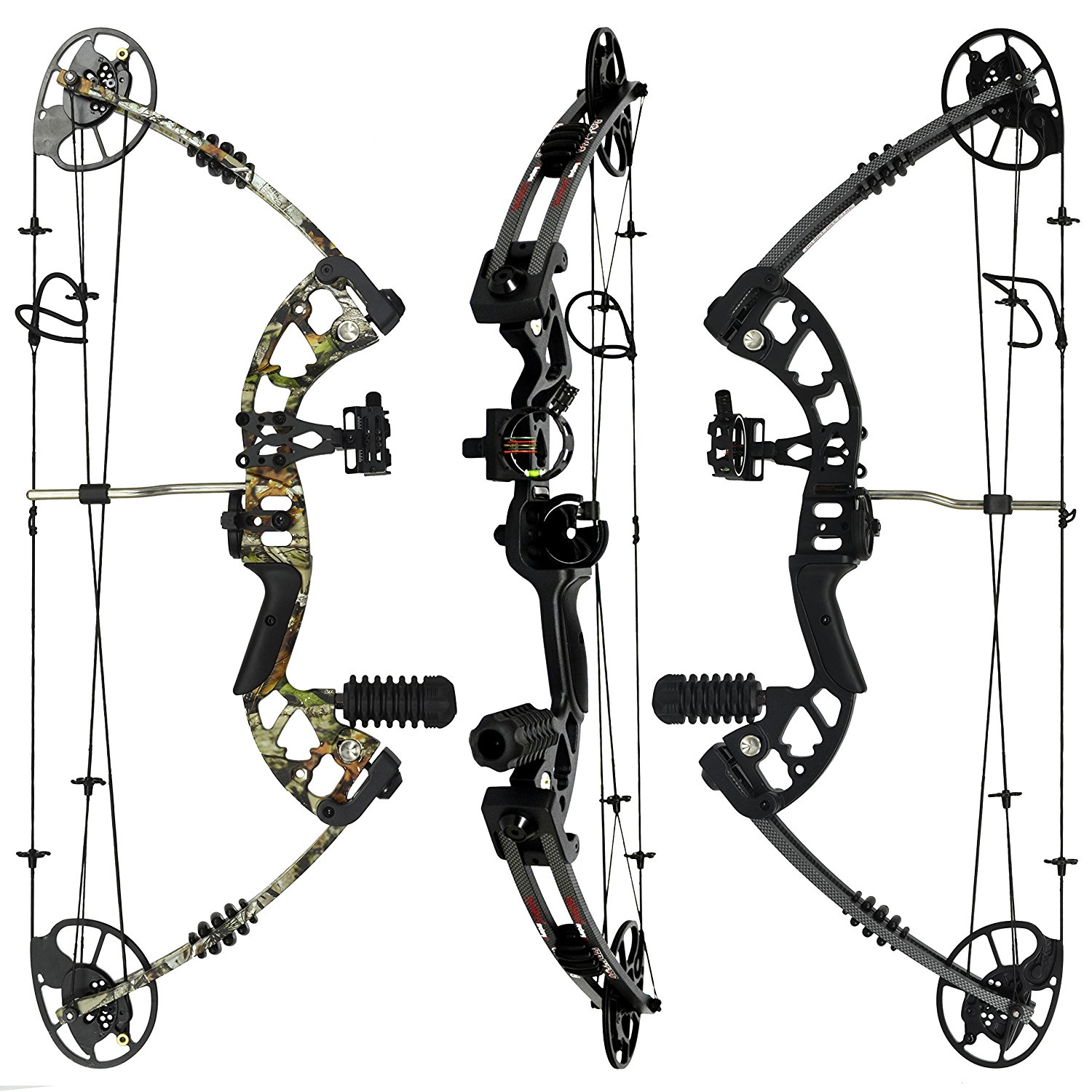 1500x1500 Raptor Compound Bow And Arrow Kit Fully Adjustable 24.5 31 Draw